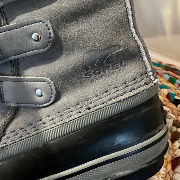 Sorel Women's Gray Suede leather Winter Boots - Picture 3 of 7